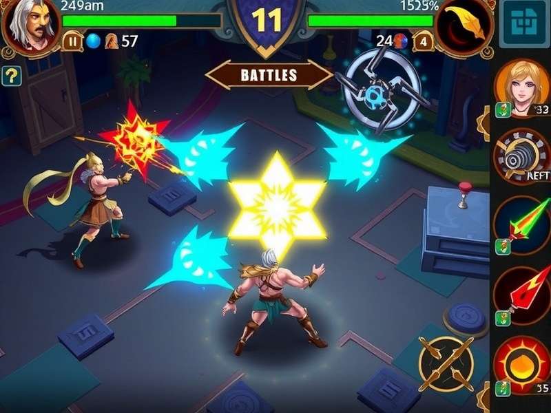Sanquelim Legend game screenshot showing mythical battle